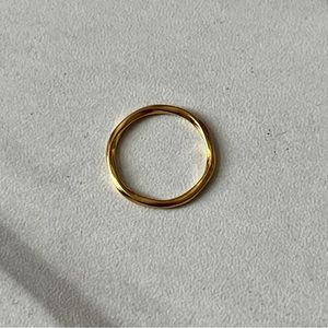 MARIA BLACK Gold Sadie Ring Size 4.5